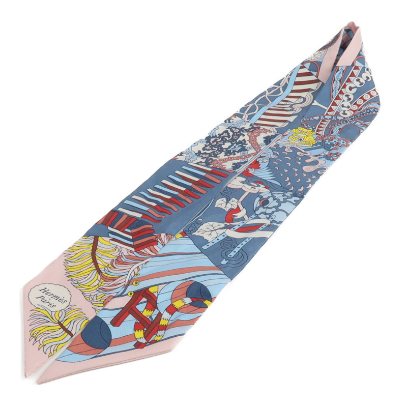 HERMES 絲質Twilly絲巾-2