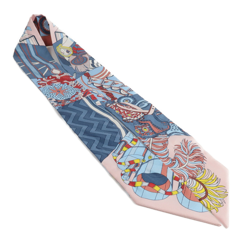 HERMES 絲質Twilly絲巾-3
