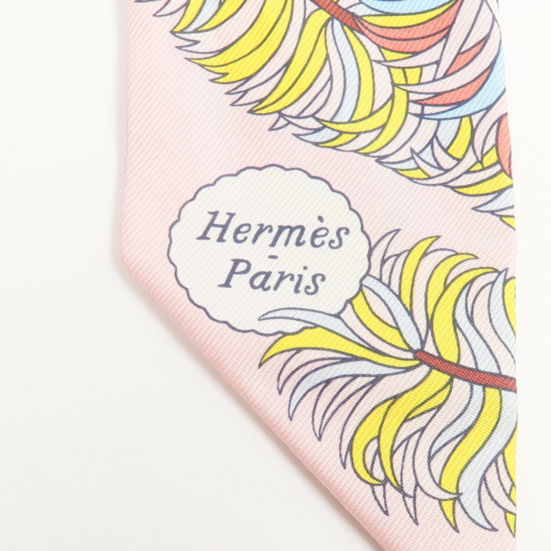 HERMES 絲質Twilly絲巾-4