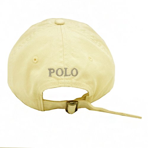 【RALPH LAUREN】POLO刺繡小馬LOGO鴨舌棒球帽(米白)-3