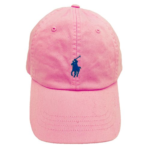 【RALPH LAUREN】POLO刺繡小馬LOGO鴨舌棒球帽(粉)-0
