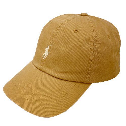 【RALPH LAUREN】POLO刺繡小馬LOGO鴨舌棒球帽(卡其/白)-2