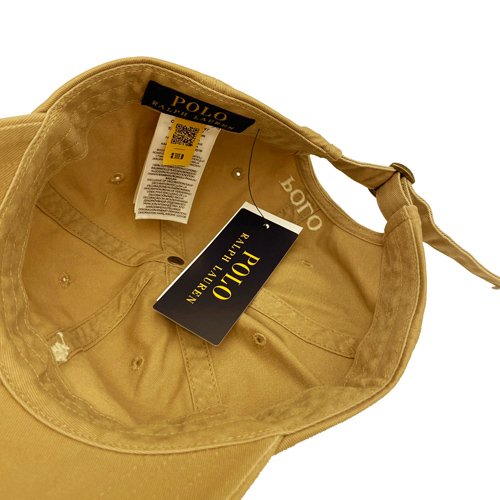 【RALPH LAUREN】POLO刺繡小馬LOGO鴨舌棒球帽(卡其/白)-4