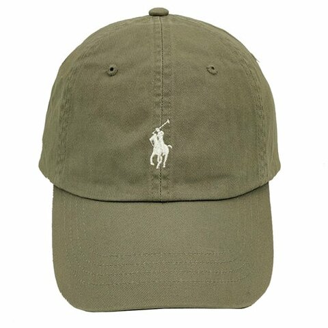 【RALPH LAUREN】POLO刺繡小馬LOGO鴨舌棒球帽(灰)