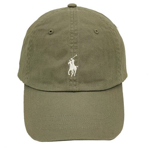 【RALPH LAUREN】POLO刺繡小馬LOGO鴨舌棒球帽(灰)-1