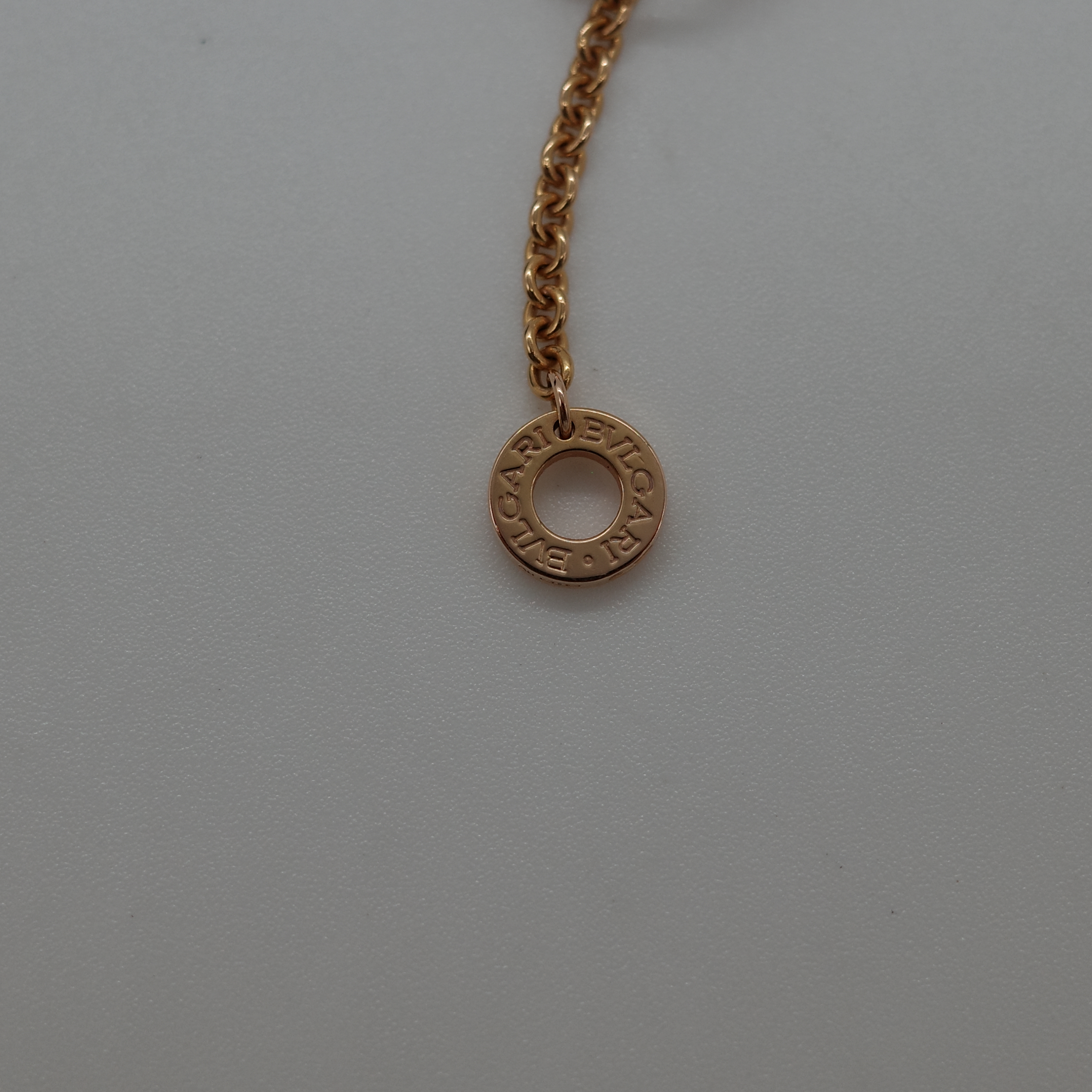 BVAGARI 寶格麗 金色 白陶瓷 項鍊-7