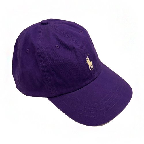 【RALPH LAUREN】POLO刺繡小馬LOGO鴨舌棒球帽(紫)-2