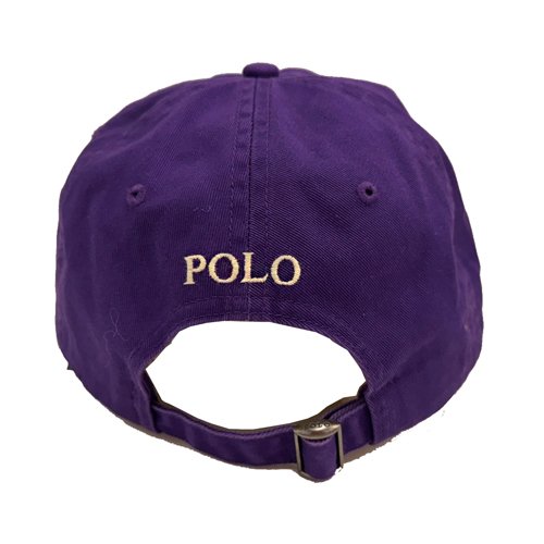 【RALPH LAUREN】POLO刺繡小馬LOGO鴨舌棒球帽(紫)-3