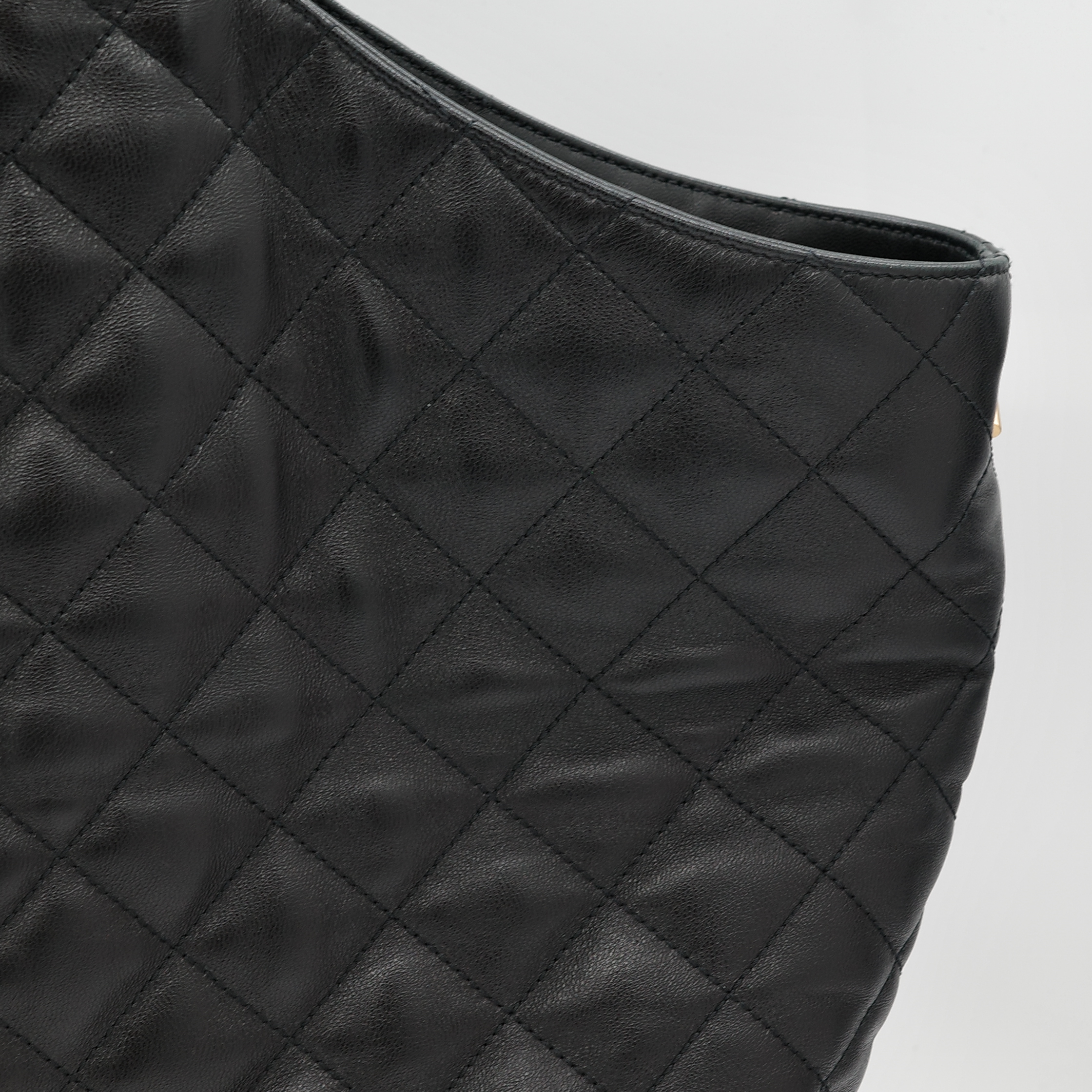 SAINT LAURENT  YSL聖羅蘭  care maxi matelassé leather tote黑色 大托特包-4