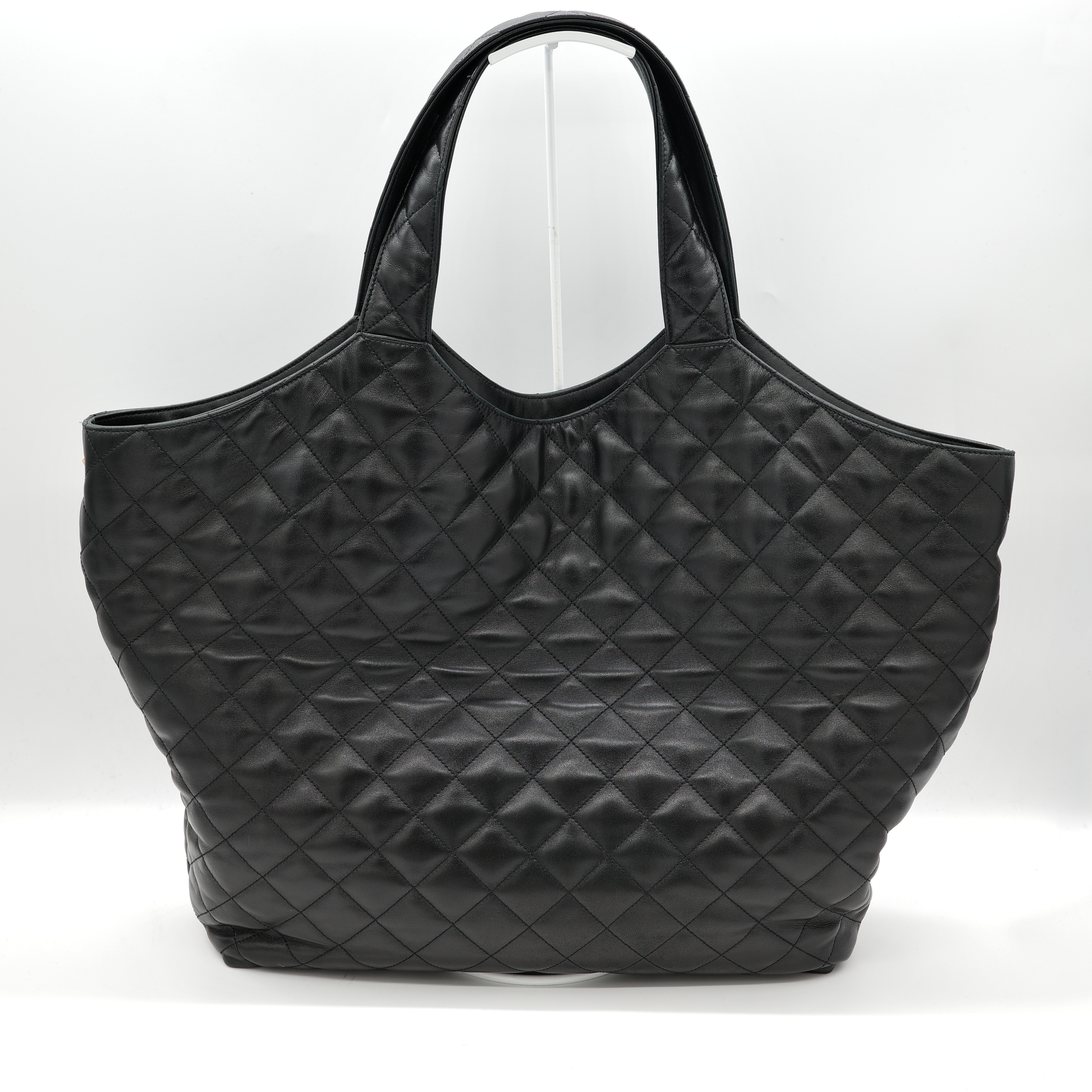 SAINT LAURENT  YSL聖羅蘭  care maxi matelassé leather tote黑色 大托特包-6