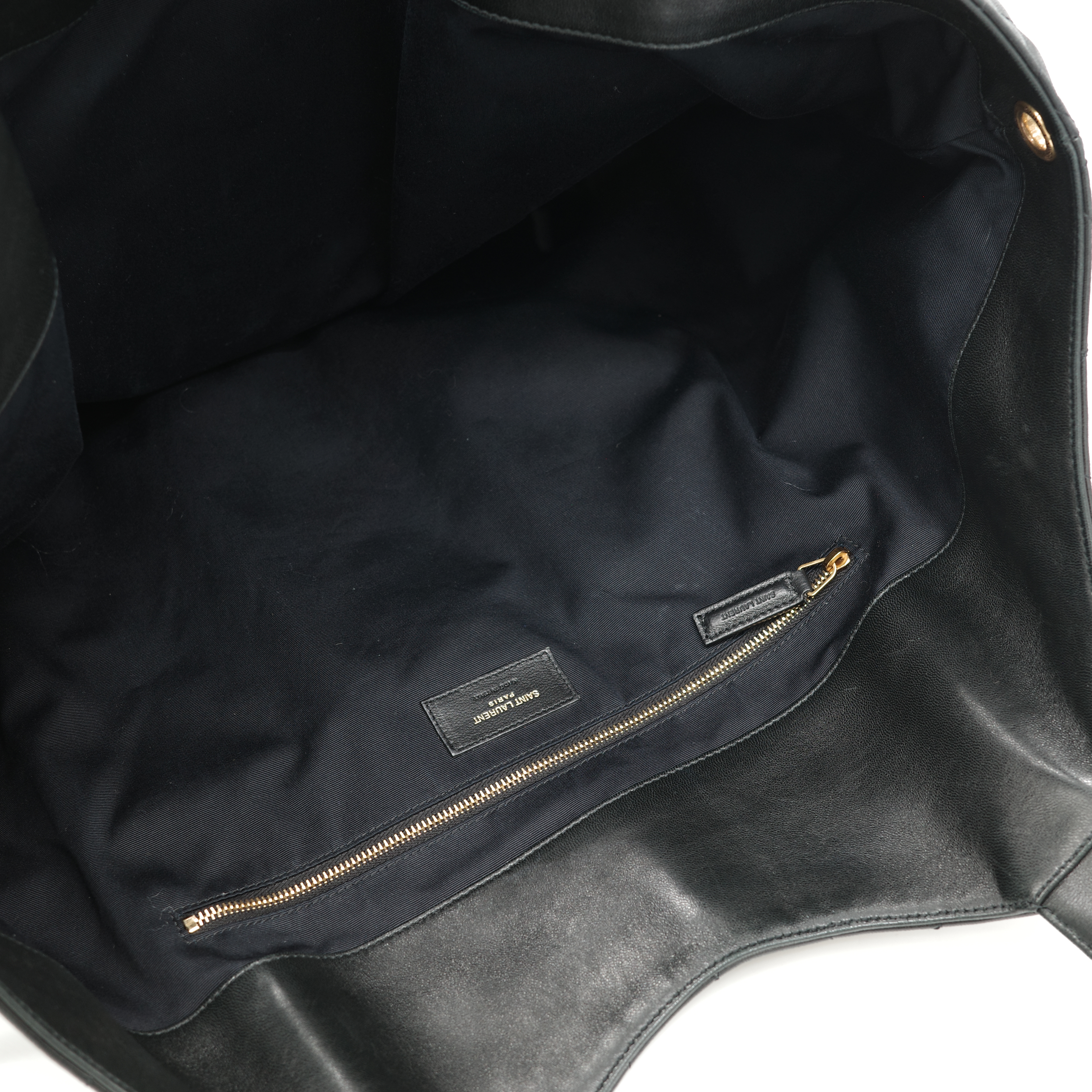 SAINT LAURENT  YSL聖羅蘭  care maxi matelassé leather tote黑色 大托特包-14