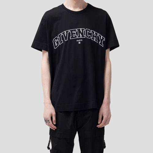 💎Han's house精品服飾💎GIVENCHY 紀梵希 刺繡 LOGO 短 T 黑 現貨M/L 原價19500-1