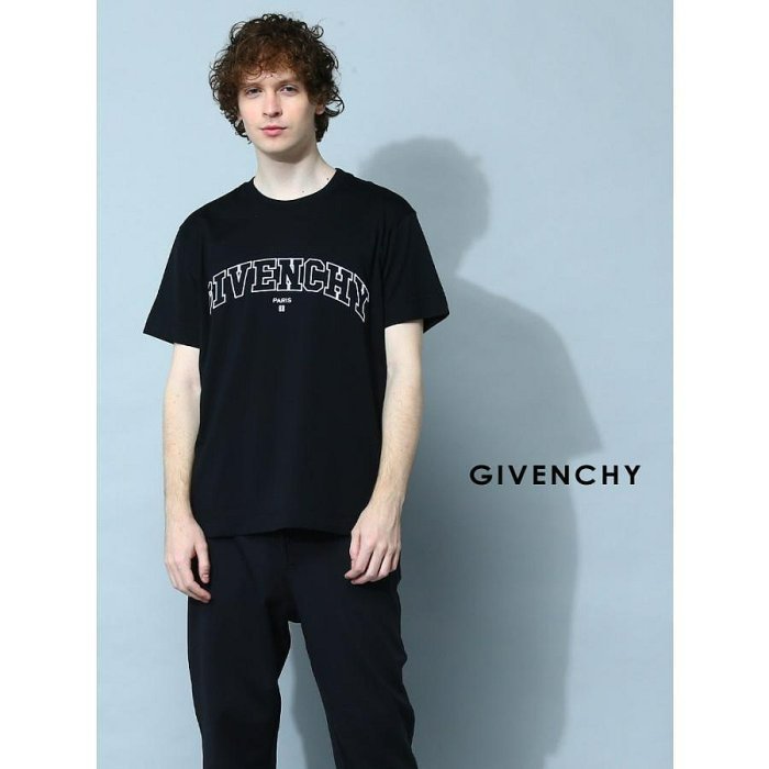 💎Han's house精品服飾💎GIVENCHY 紀梵希 刺繡 LOGO 短 T 黑 現貨M/L 原價19500-4