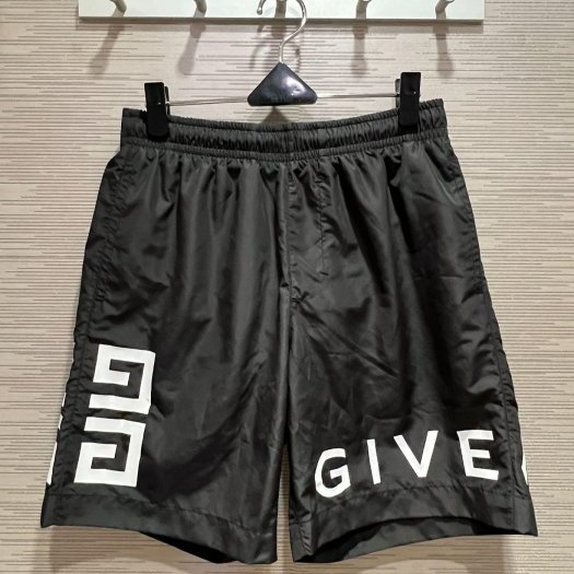 💎Han's house精品服飾💎GIVENCHY 紀梵希 4G 海灘 短褲 黑 現貨 M/L 原價22000-0