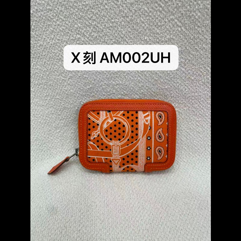 Hermes 絲綢拉鍊銀包-1