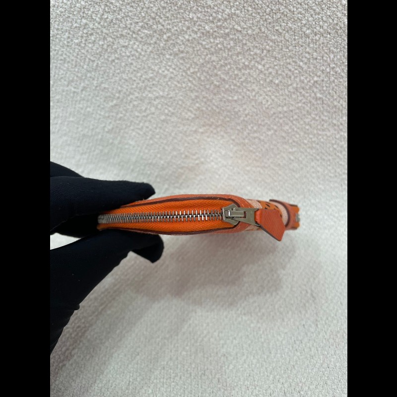 Hermes 絲綢拉鍊銀包-24