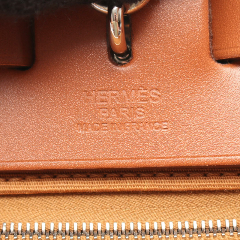 愛馬仕 Herbag Zip PM 單肩手提包,Toile officier 帆布皮革,粉紅色 SHW Y-3