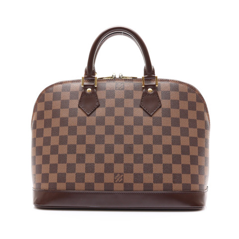 棕色 棋盤格 帆布 Damier Alma 手提包【LOUIS VUITTON LV 路易威登】 N51131
