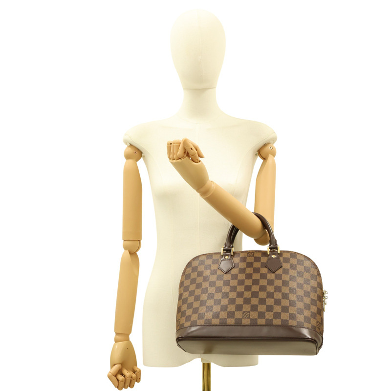 棕色 棋盤格 帆布 Damier Alma 手提包【LOUIS VUITTON LV 路易威登】 N51131-14