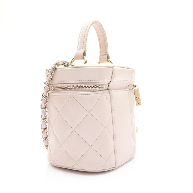 粉色 菱格紋 羊皮 Trendy CC 肩背包【CHANEL 香奈兒】 AS1626-1