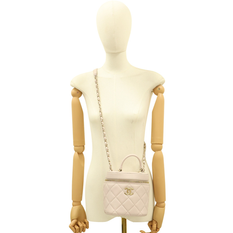 粉色 菱格紋 羊皮 Trendy CC 肩背包【CHANEL 香奈兒】 AS1626-15