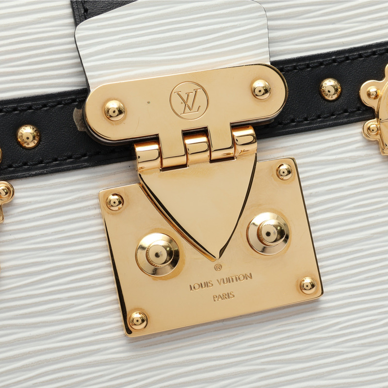 黑/白色 EPI水波紋 牛皮 Pochette Trunk 肩背包【LOUIS VUITTON LV 路易威登】 M52151-5