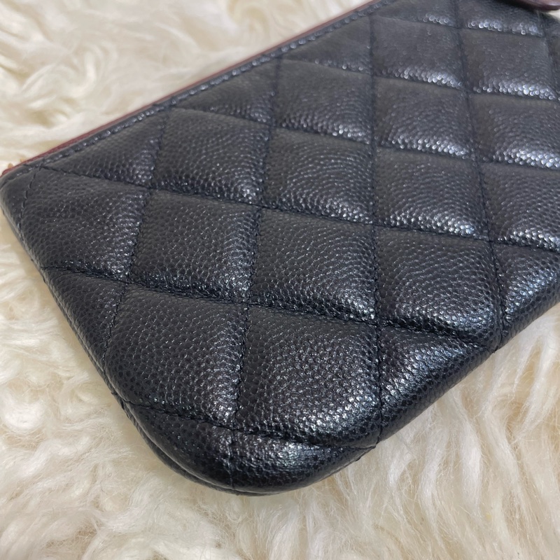 Chanel 牛皮拉鍊零錢包-4