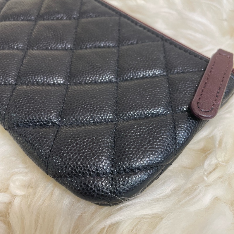 Chanel 牛皮拉鍊零錢包-5