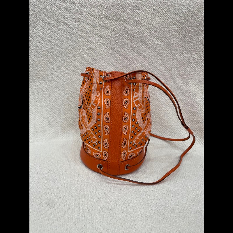 Hermes 絲綢小水桶-2