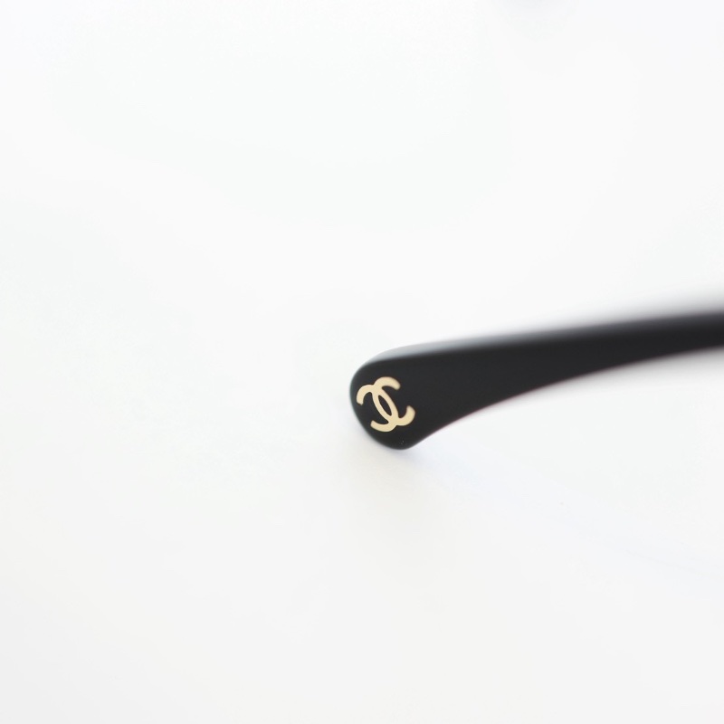 Chanel 雙c皮穿鏈 3408平光眼鏡-6