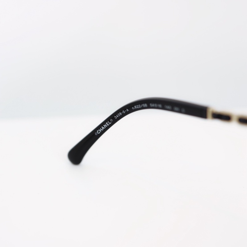 Chanel 雙c皮穿鏈 3408平光眼鏡-11