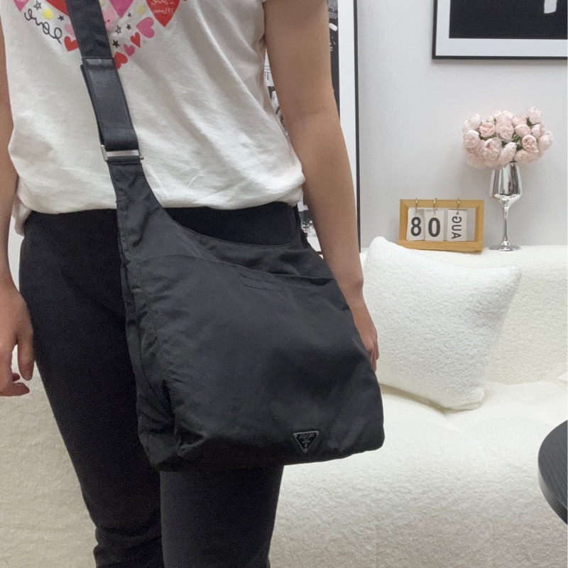 【赫蒂國際精品】 PRADA 經典Tessuto 尼龍單肩包/斜背包 vintage 二手 中古-4