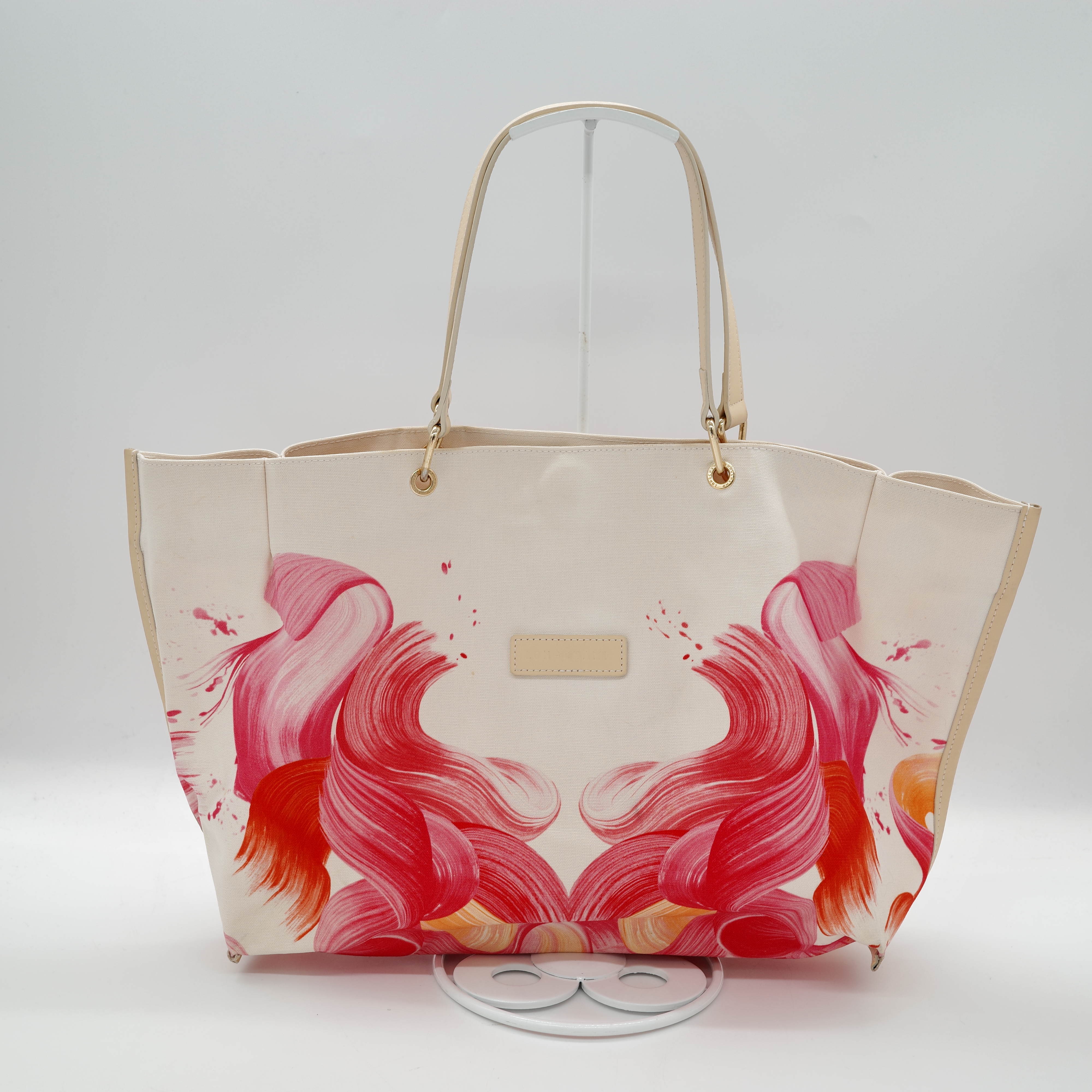 longchamp 龍驤 le plia ge splash 粉色 橘色 尼龍包-1
