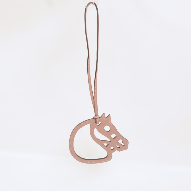 HERMES Swift皮革Paddock Cheval掛飾-5