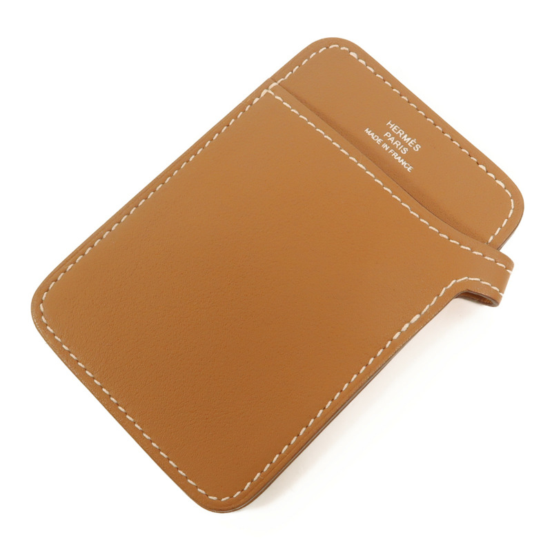 HERMES Swift皮革Magsafe Card Holder卡片套Gold-4