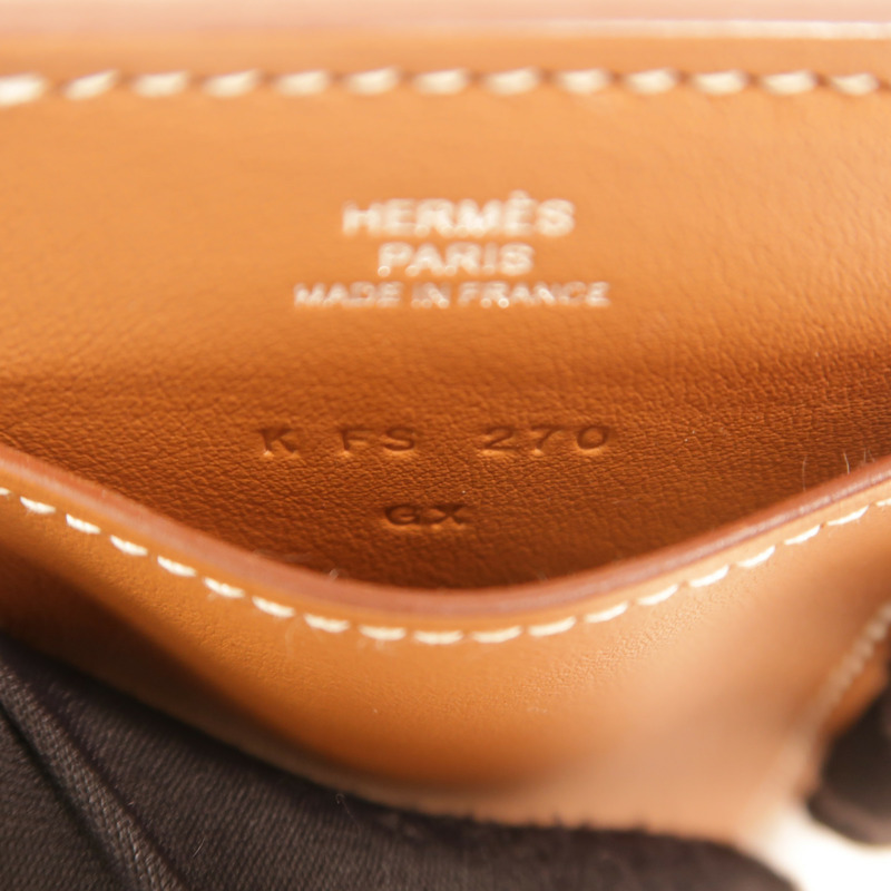 HERMES Swift皮革Magsafe Card Holder卡片套Gold-8