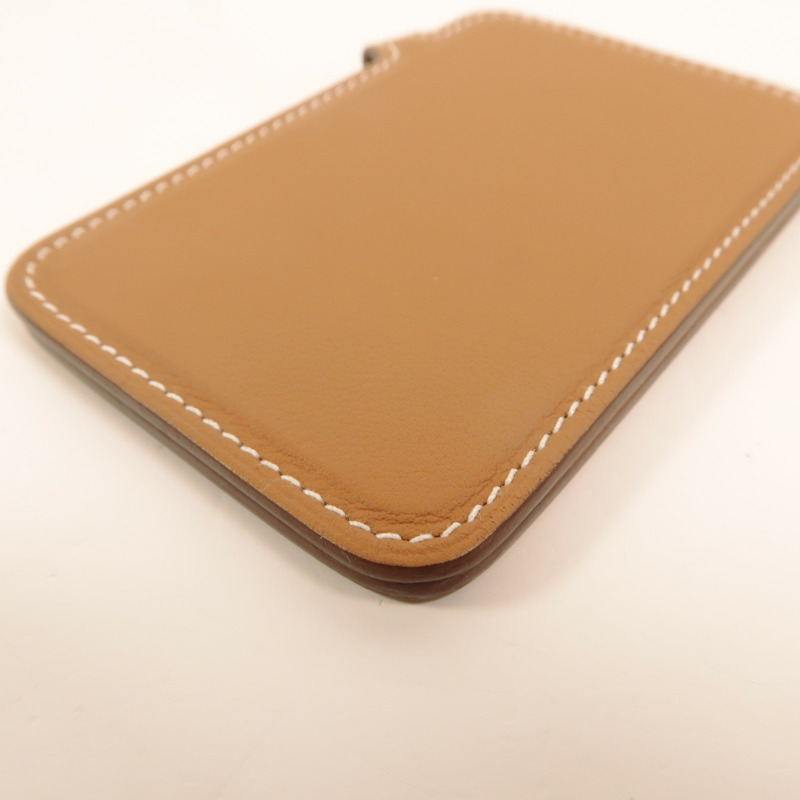 HERMES Swift皮革Magsafe Card Holder卡片套Gold-11
