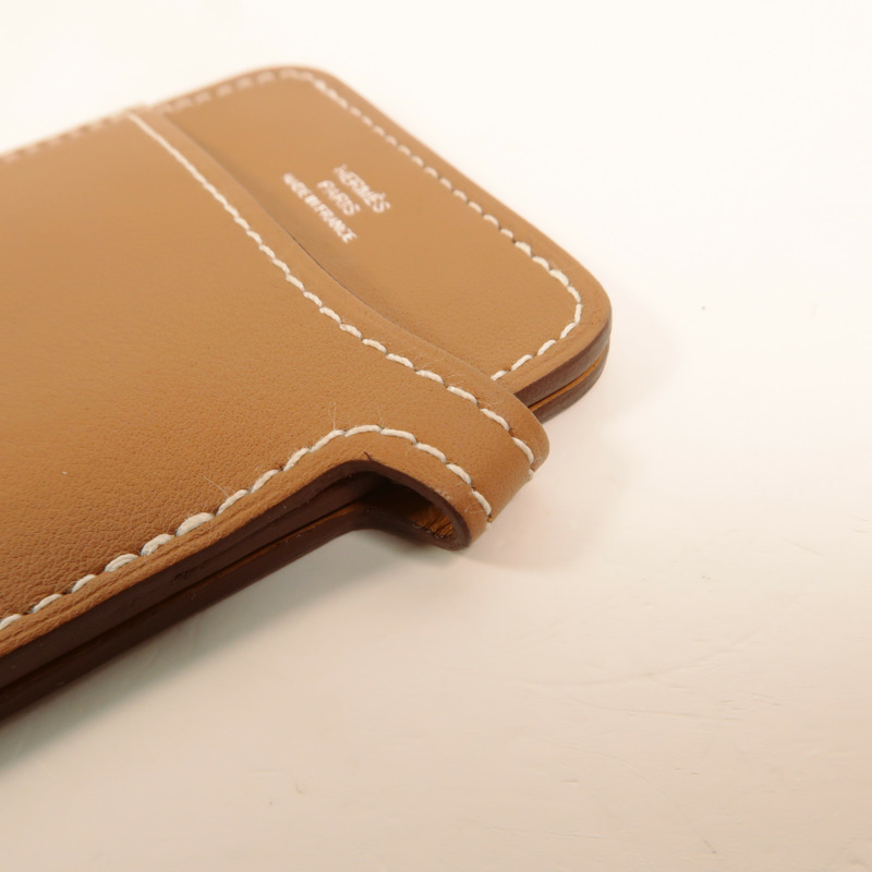 HERMES Swift皮革Magsafe Card Holder卡片套Gold-13