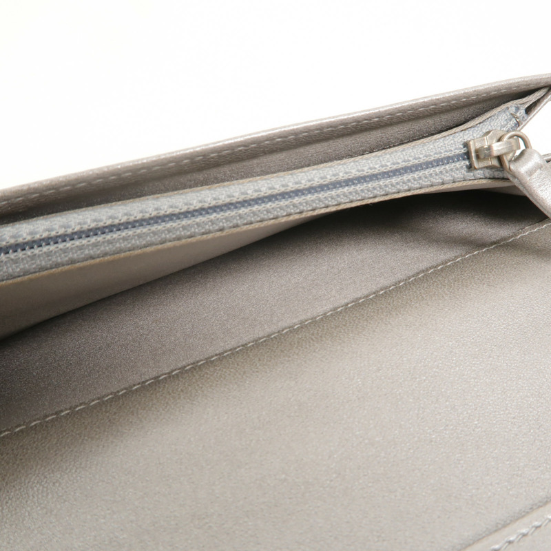 CHANEL 羊皮皮革Camellia Long Fold Wallet長錢包-7