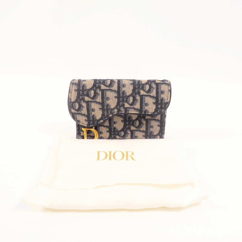 Dior Oblique帆布Saddle Card Case卡片套-9