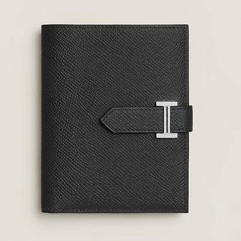 Hermes Bearn Compact Wallet / Noir 89/ Epsom/ 黑銀短夾銀包（Brand New）