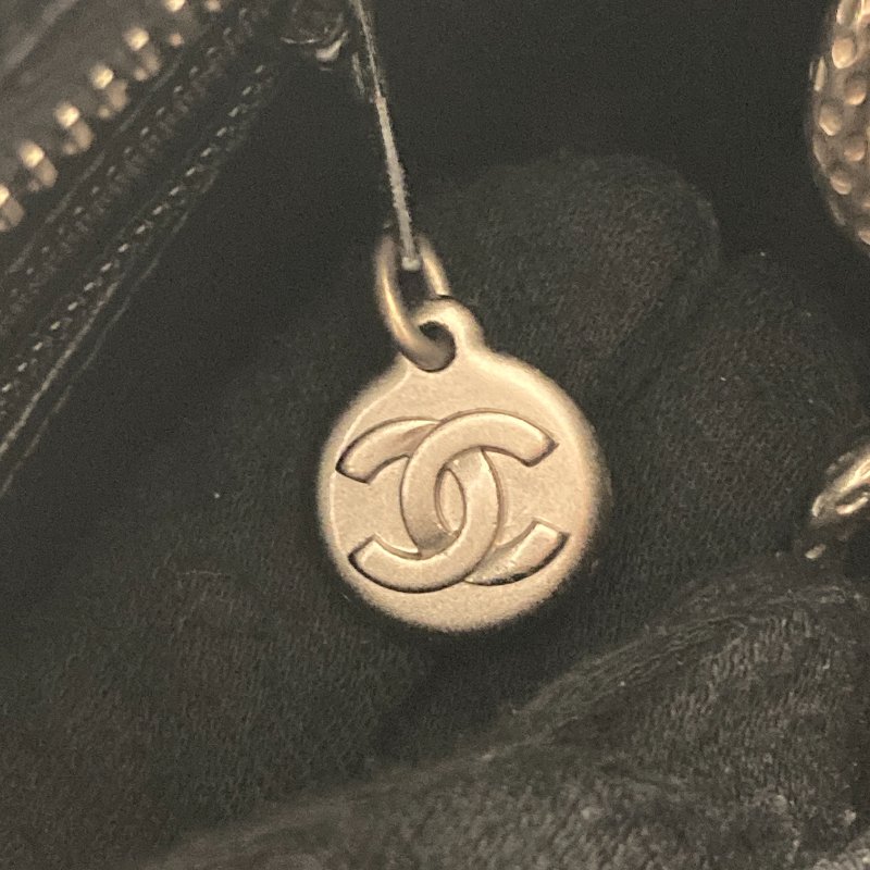 CHANEL 香奈兒 托特包 黑色 牛皮 銀釦-14