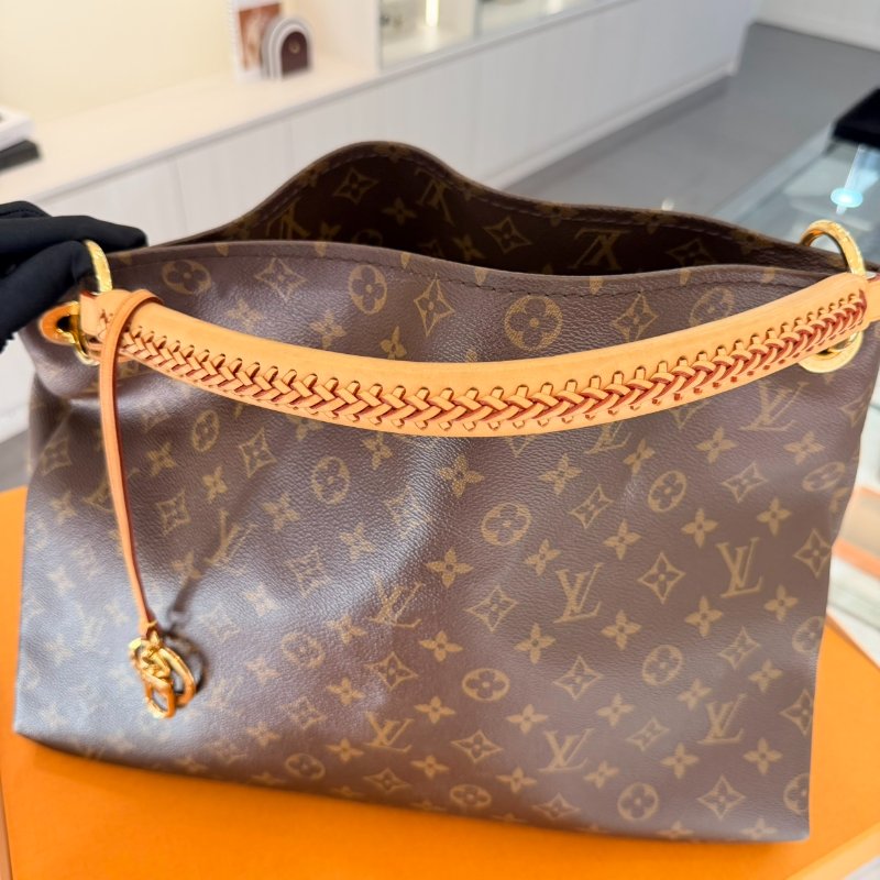 *SHIHNA名牌精品* LV M40249 ARTSY MM 老花手提/肩背包-5