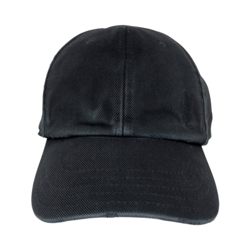 SAINT LAURENT YSL 洗水牛仔 棒球帽-2