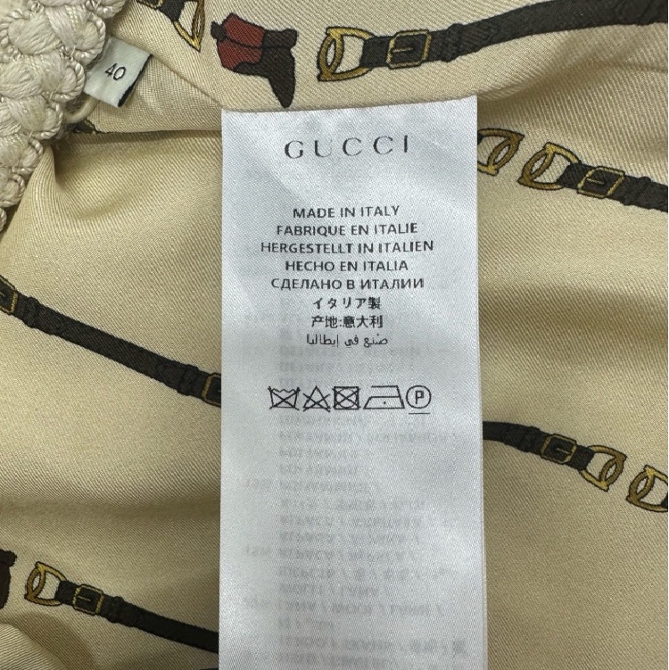 Gucci off-white woven jacket #40-9
