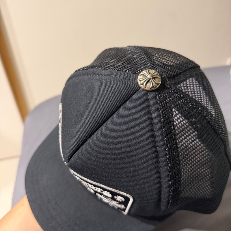 Chrome Hearts 克羅心 CH Hollywood Trucker Cap 黑白經典網帽 正品 近全新-3