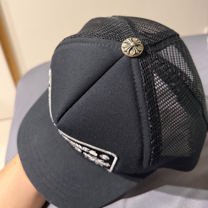 Chrome Hearts 克羅心 CH Hollywood Trucker Cap 黑白經典網帽 正品 近全新-6