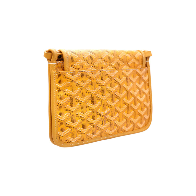 黃色 Goyardine帆布 Plumet Pocket Wallet 肩背包【GOYARD 高雅德】-1