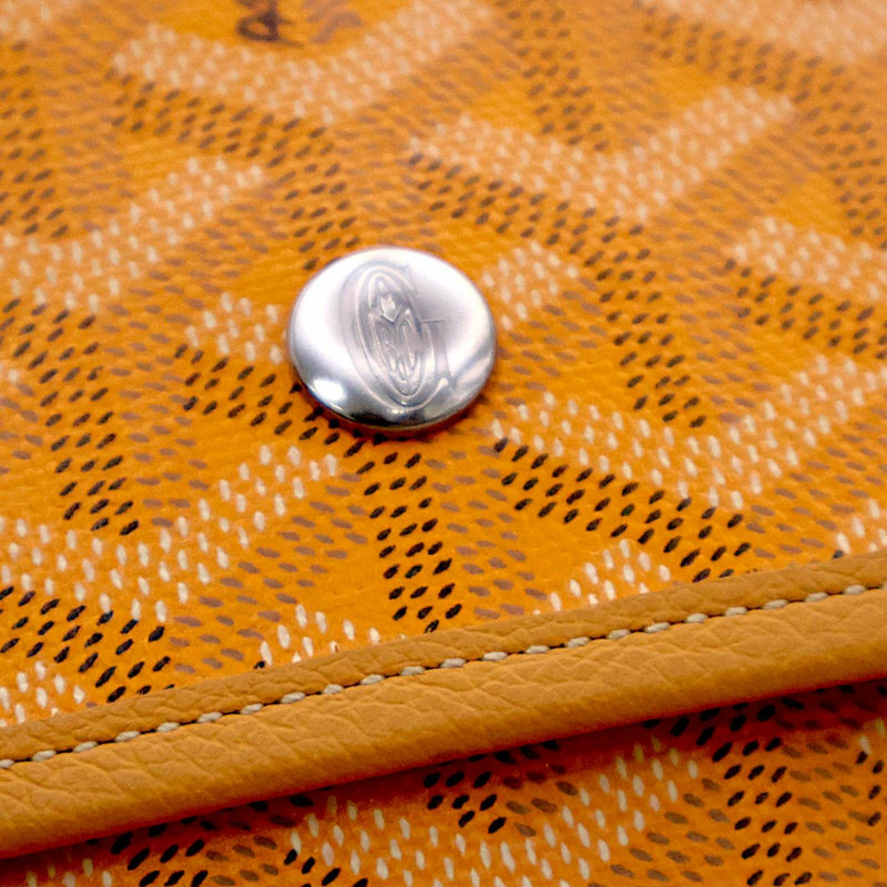 黃色 Goyardine帆布 Plumet Pocket Wallet 肩背包【GOYARD 高雅德】-8