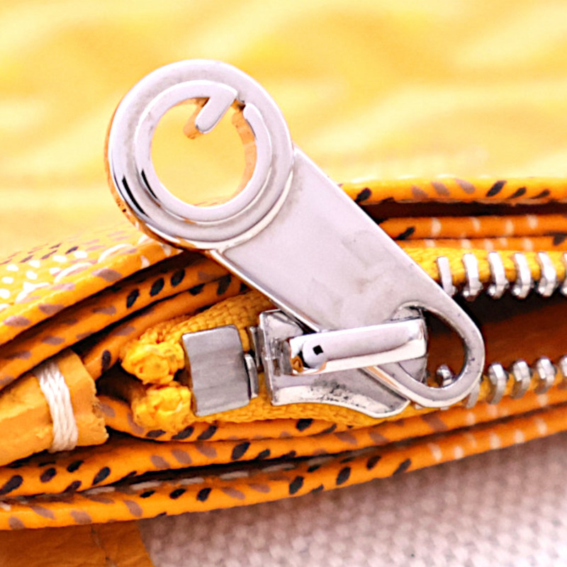 黃色 Goyardine帆布 Plumet Pocket Wallet 肩背包【GOYARD 高雅德】-9